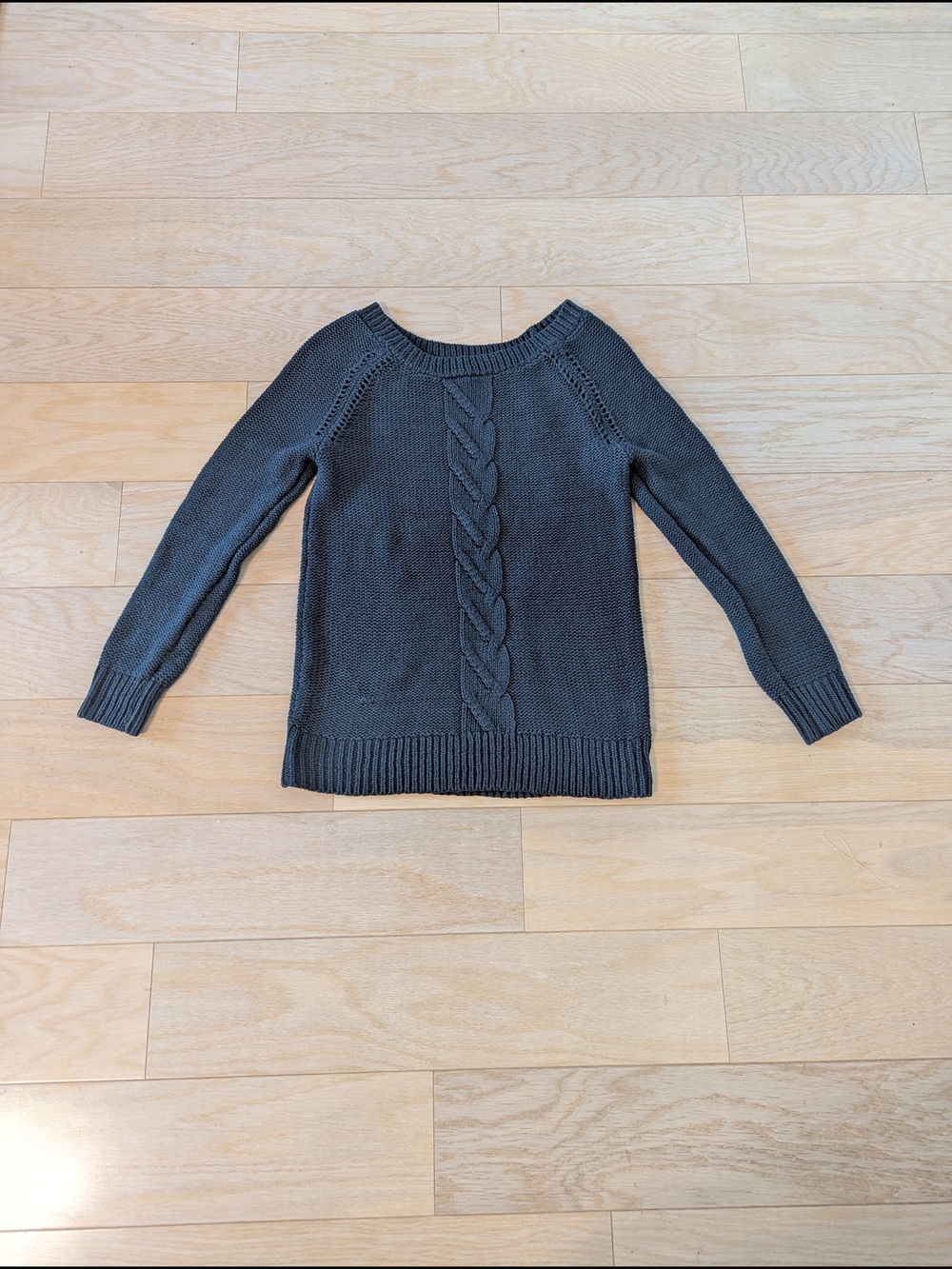 Apt. 9 Dark Blue Cable-knit Sweater